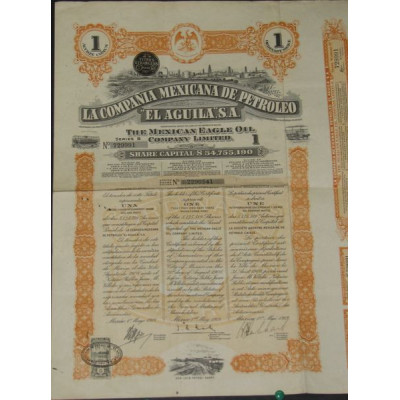 La Cia Mexicana de Petroleo "El Aguila" - The Mexican Eagle Oil Cy Ltd (1 Ac)