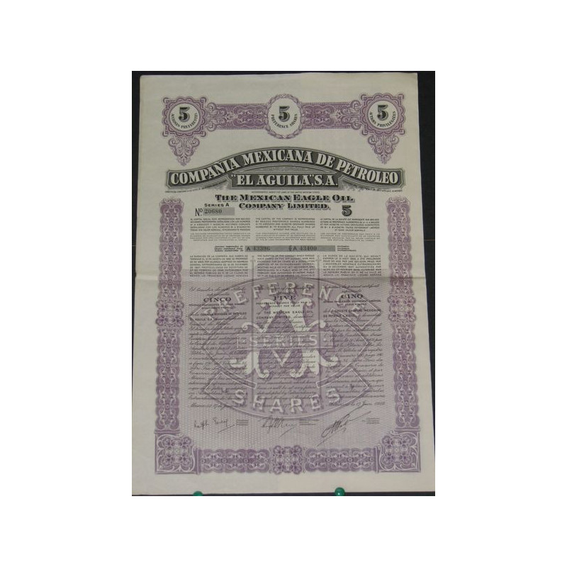 La Cia Mexicana de Petroleo "El Aguila" - The Mexican Eagle Oil Cy Ltd (5 Ac)