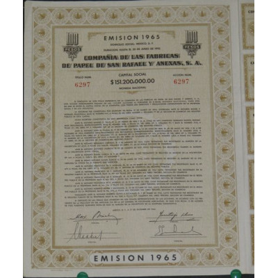 Cia de las Fabricas de Papel de San Rafael (1 Ac)