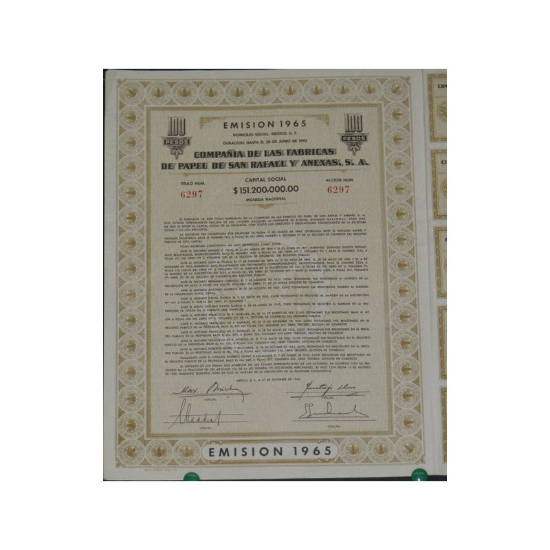 Cia de las Fabricas de Papel de San Rafael (1 Ac)