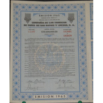 Cia de las Fabricas de Papel de San Rafael (10 Ac)