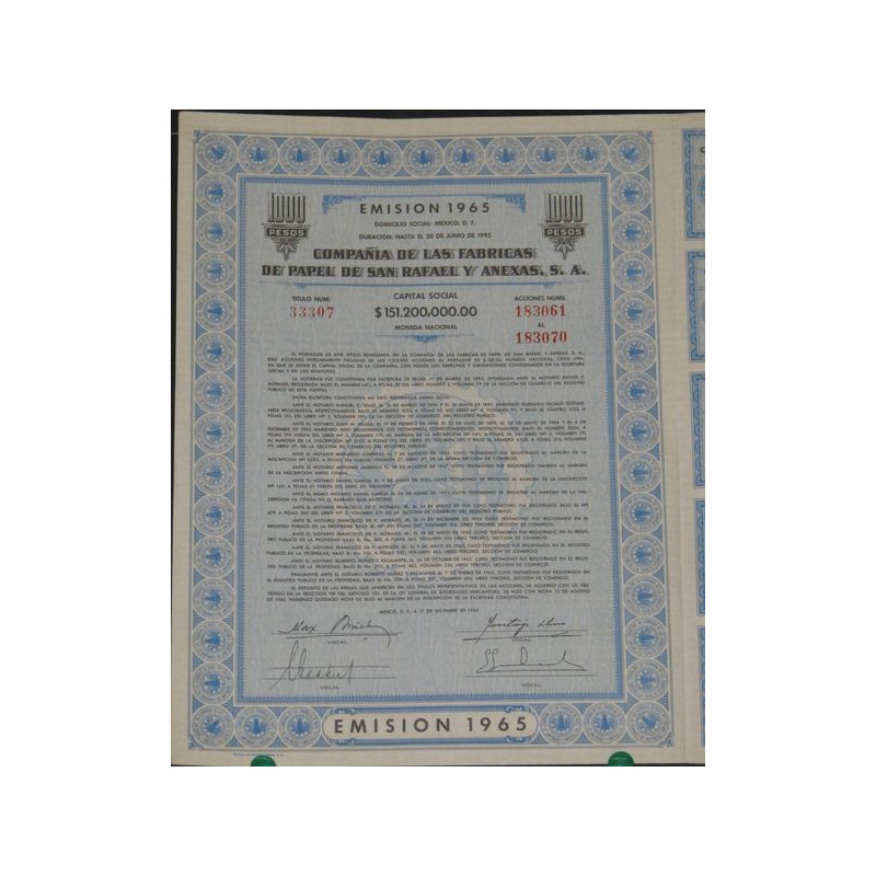 Cia de las Fabricas de Papel de San Rafael (10 Ac)