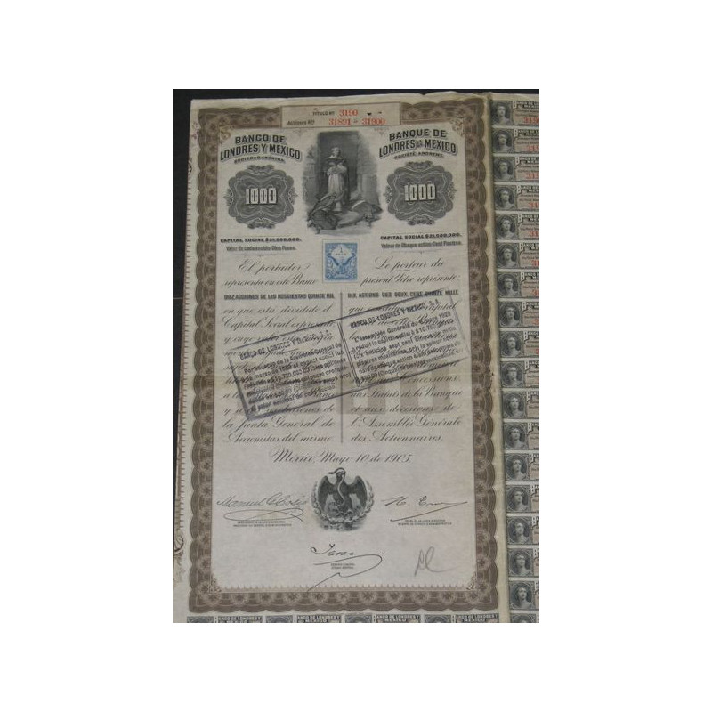 Banque de Londres et de Mexico (10 Ac)
