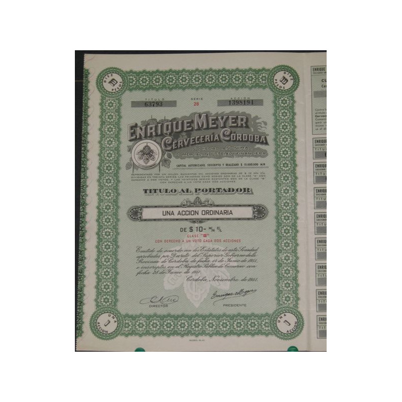 Enrique Meyer Cerveceria Cordoba