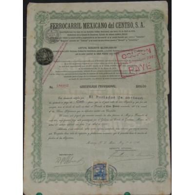 Ferrocaril Mexicano del Centro (modèle 1)