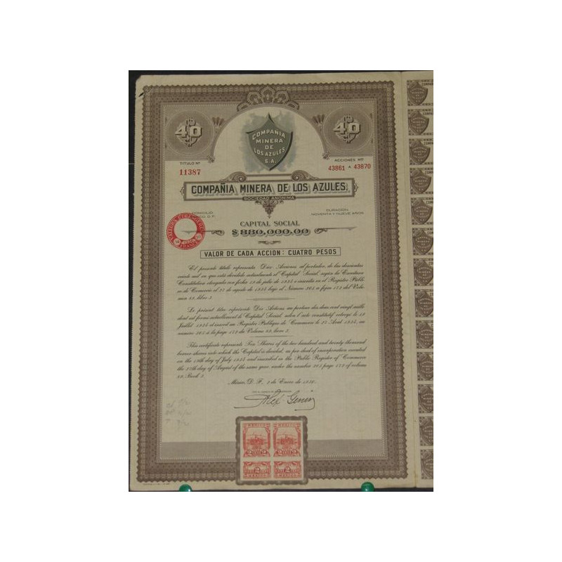 Cia Minera de los Azules (10 Ac)