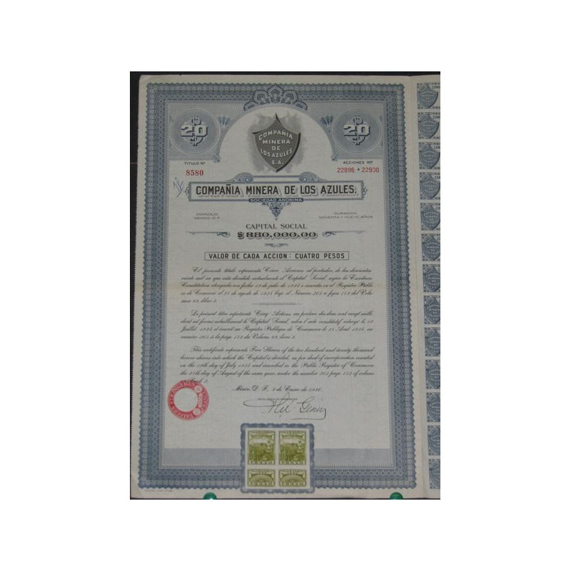 Cia Minera de los Azules (05 Ac)