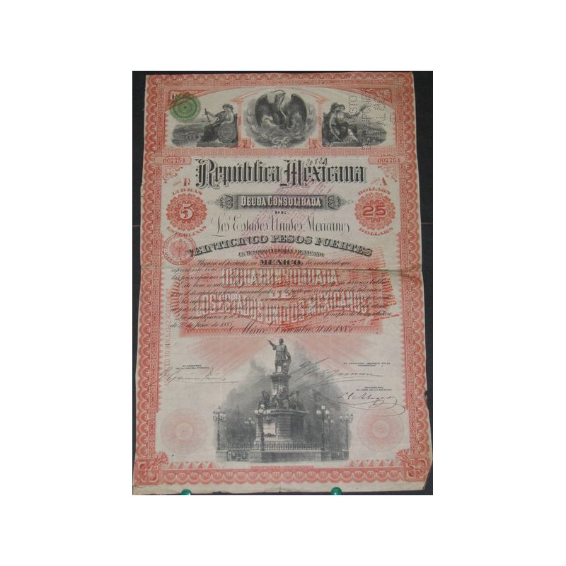 Deuda Consolidada de Los Estados Unides Mexicanos