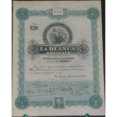 Cia de Minas La Blanca ($ 20)