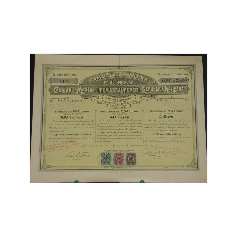 Cia Minera El Rey (10 Ac)