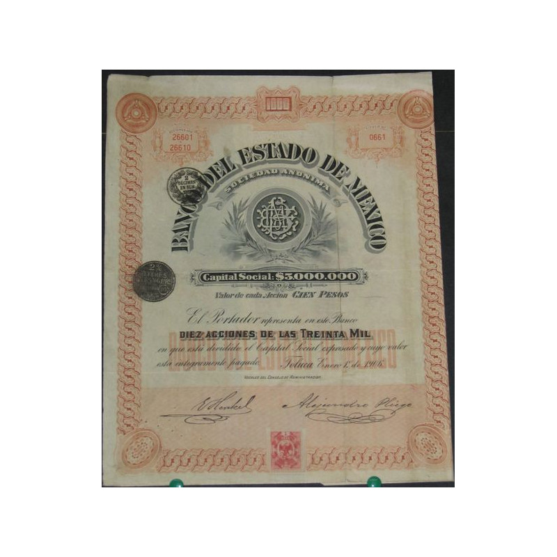 Banco Del Estado de Mexico (10 Ac)