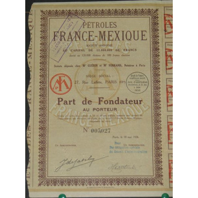 Pétroles France-Mexique (PF)