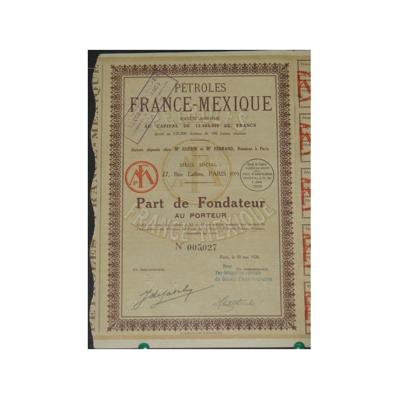 Pétroles France-Mexique (PF)