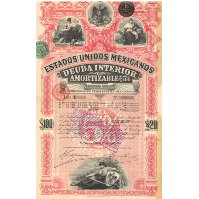 Estados Unidos Mexicanos - Deuda Interior Amortizable 5 % - $ 100