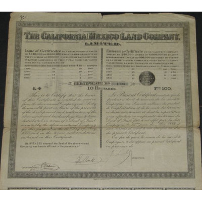 The California Mexico Land Cy - £ 40