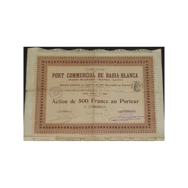 Cie du Port commercial de Bahia-Blanca (Ac)