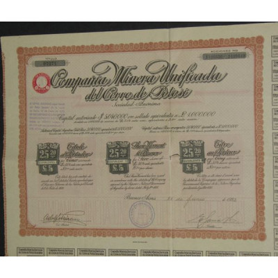 Cia Minera Unificada del Cerro de Potosi (5 Ac)