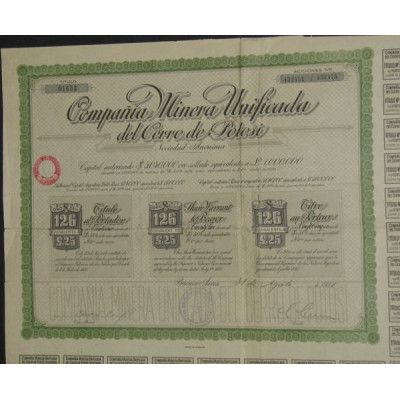 Cia Minera Unificada del Cerro de Potosi (25 Ac)