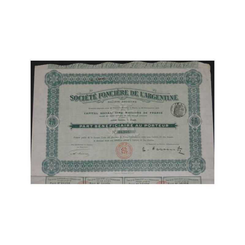 Sté Foncière de l'Argentine