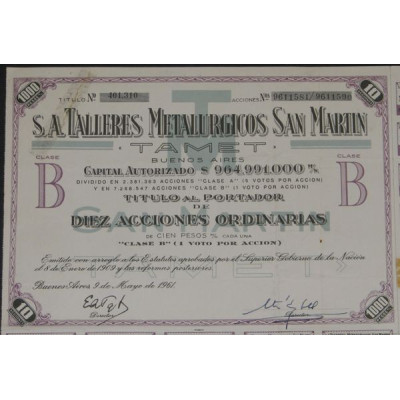 S.A. Talleres Metalurgicos San Martin