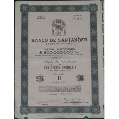 Banco de Santander (1 Act)