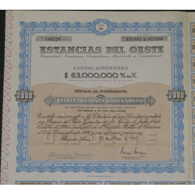 Estancias del Oeste (Ganadera Agricola y Comercial) (20 Ac)