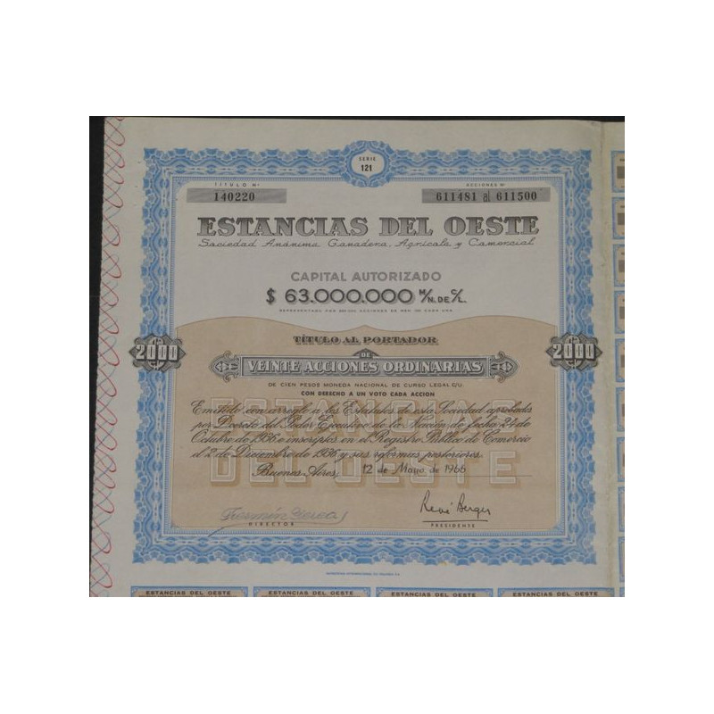 Estancias del Oeste (Ganadera Agricola y Comercial) (20 Ac)