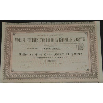 Mines et Fonderies d'Argent de la République Argentine