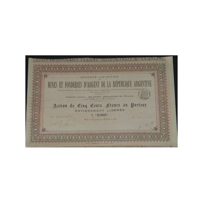 Mines et Fonderies d'Argent de la République Argentine