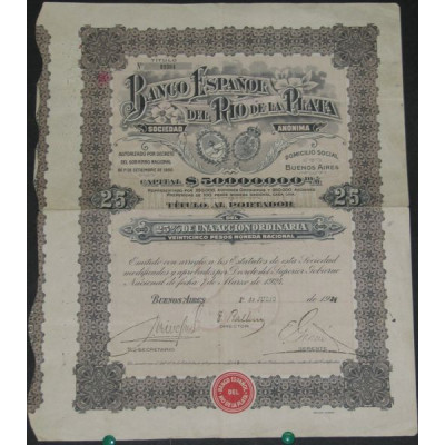 Banco Español des Rio de la Plata (25 % Ac)