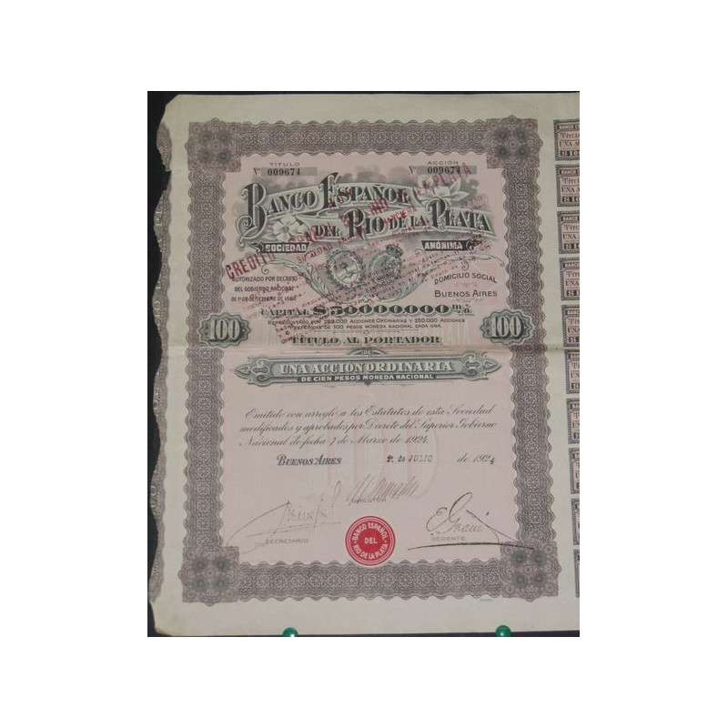 Banco Español des Rio de la Plata (1 Ac)