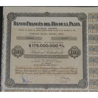 Banco Frances del Rio de la Plata (1 Ac) (modele 1)