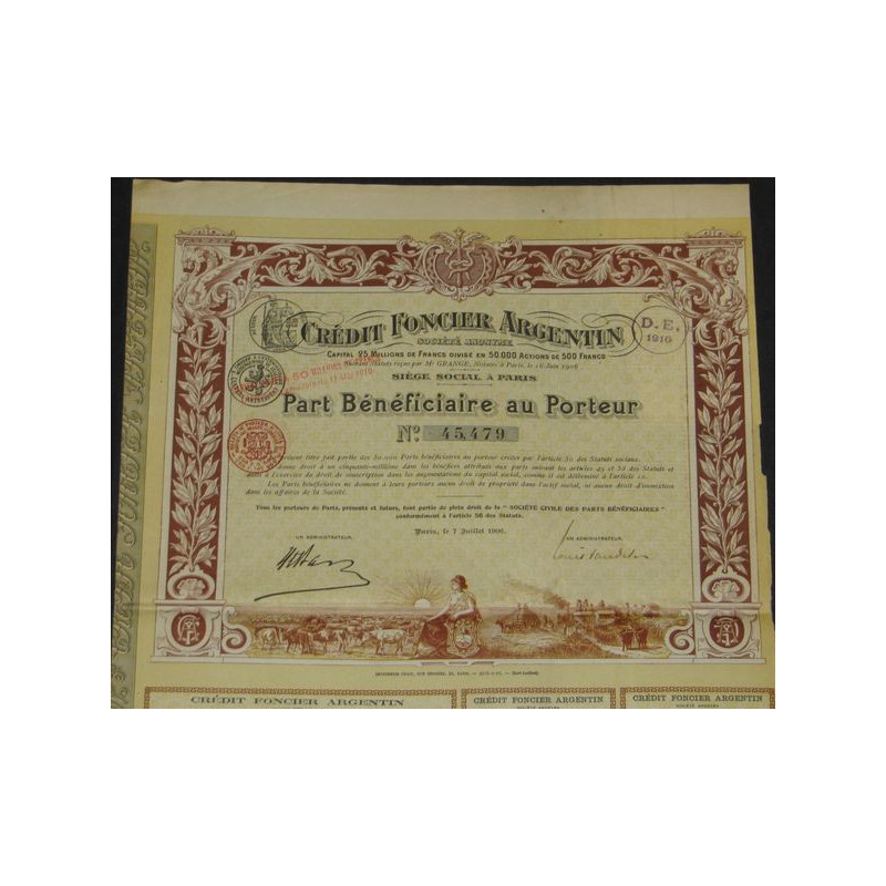 Crédit Foncier Argentin (PB)