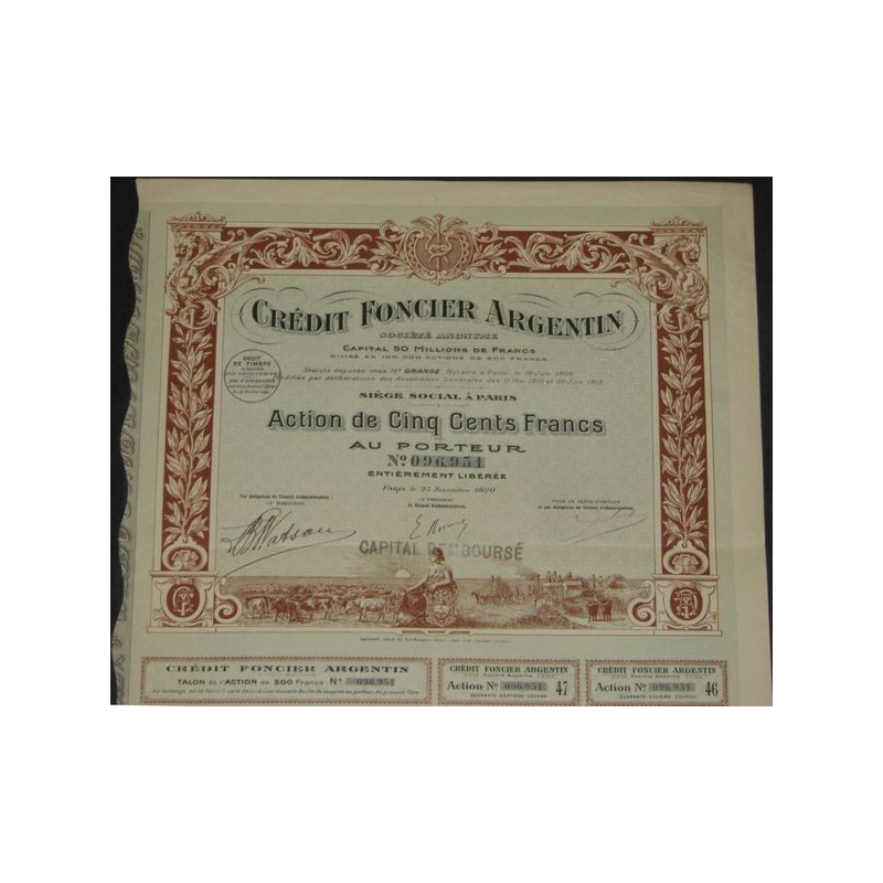 Crédit Foncier Argentin (Ac)