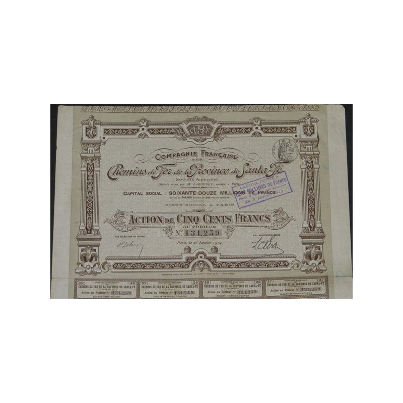 Cie Française des Chemins de Fer de la Province de Santa Fé