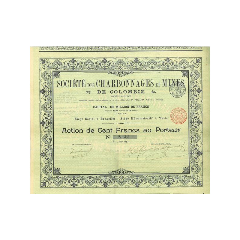 Sté des Charbonnages et Mines de Colombie