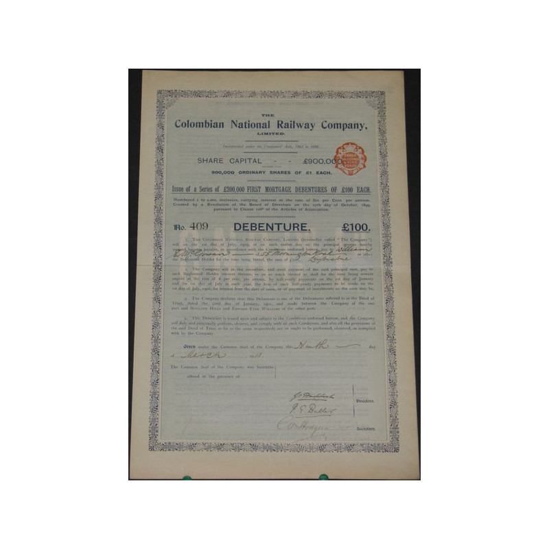 The Colombian National Railway Cy Ltd (Debenture)