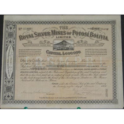 The Royal Silver Mines of Potosi Bolivia Ltd