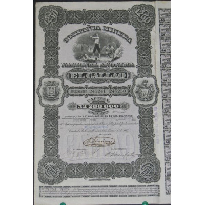 Cia Minera Nacional Anonima El Callao (10 Ac)