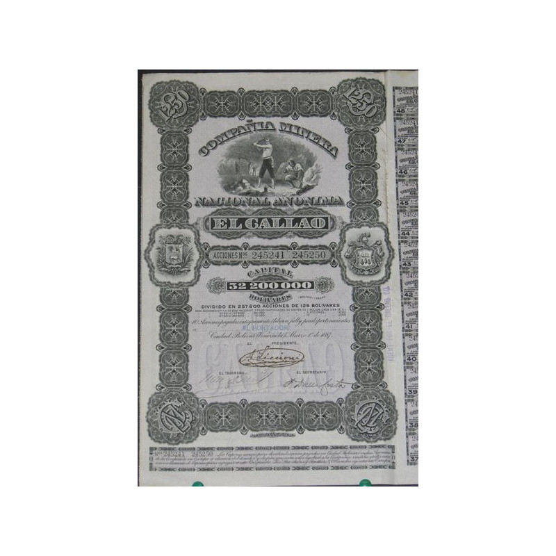 Cia Minera Nacional Anonima El Callao (10 Ac)