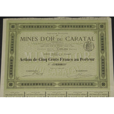 Cie Française des Mines d'Or du Caratal