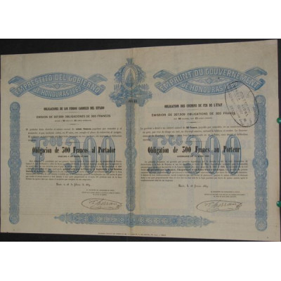 Obligation des Chemins de Fer de l'Etat 1869