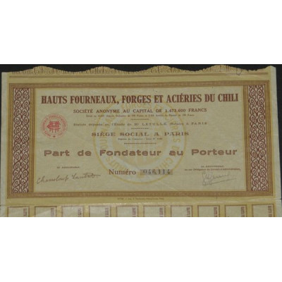 Hauts Fourneaux Forges et Aciéries du Chili