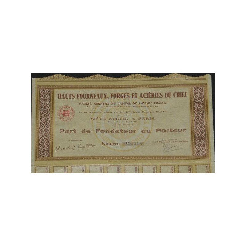 Hauts Fourneaux Forges et Aciéries du Chili