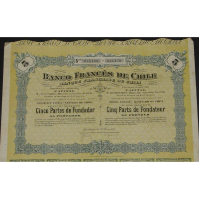 Banque Française du Chili (5 PF)