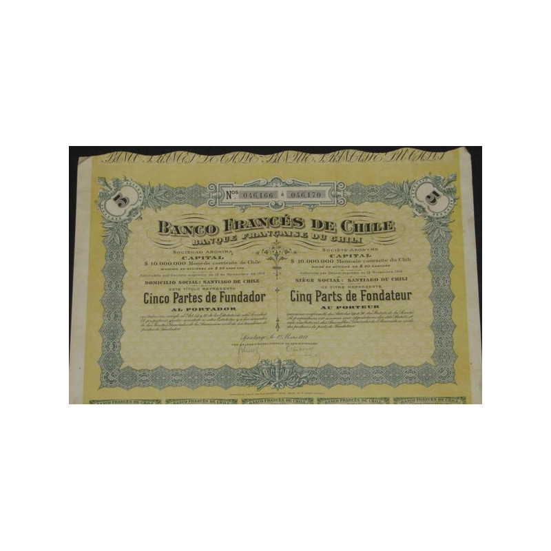 Banque Française du Chili (5 PF)