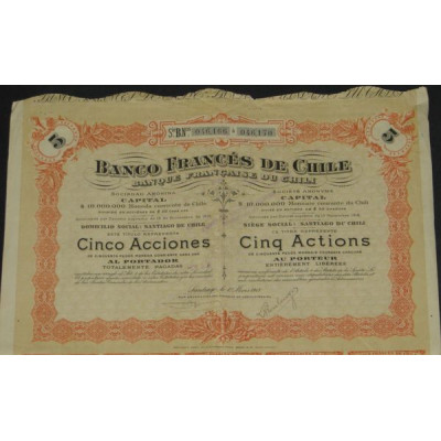 Banque Française du Chili (5 Ac)