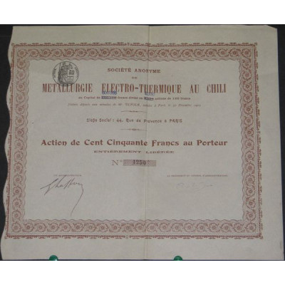 S.A. de Métallurgie Electro-Thermique au Chili