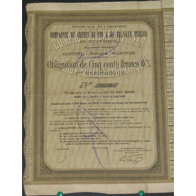 Cie du Chemin de Fer & de travaux Publics de Guayaquil