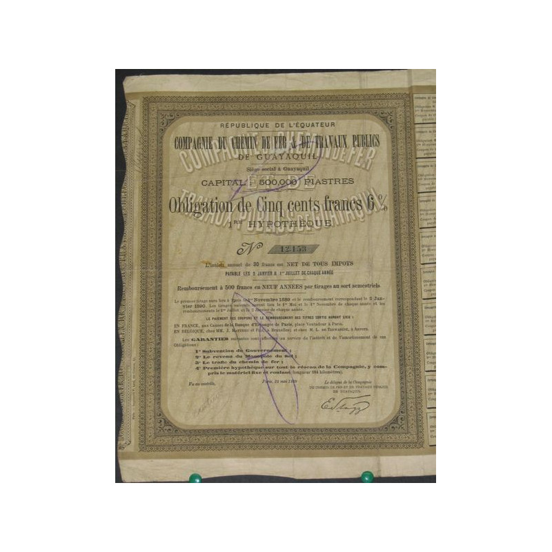 Cie du Chemin de Fer & de travaux Publics de Guayaquil